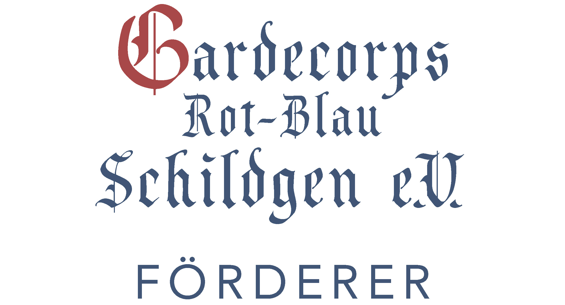 Schriftzug des Gardecorps